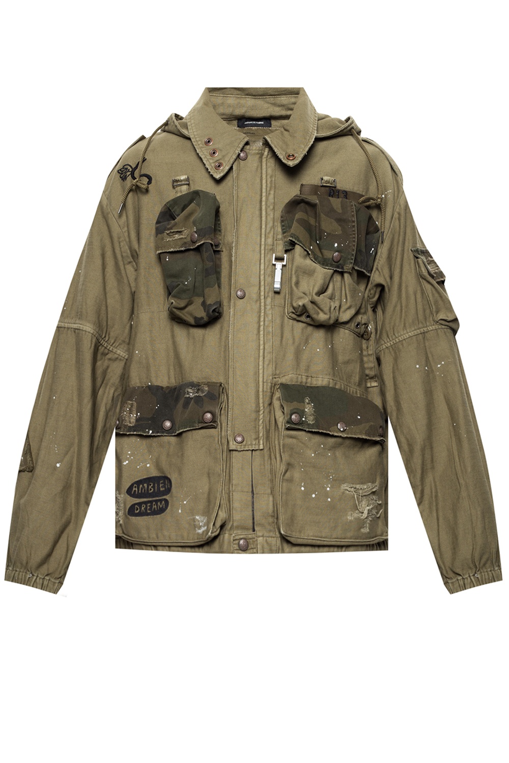 Green Distressed parka R13 Vitkac Australia